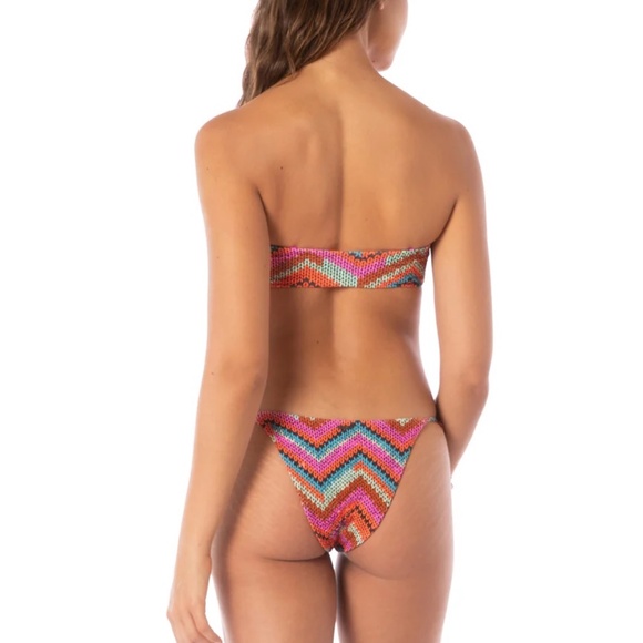 Maaji Neon Rush Bandeau Bikini Size Medium NWT - Picture 2 of 12